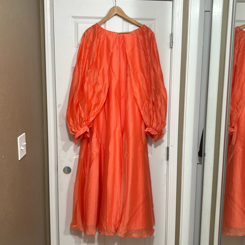 H&M Long Peach Maxi Dress